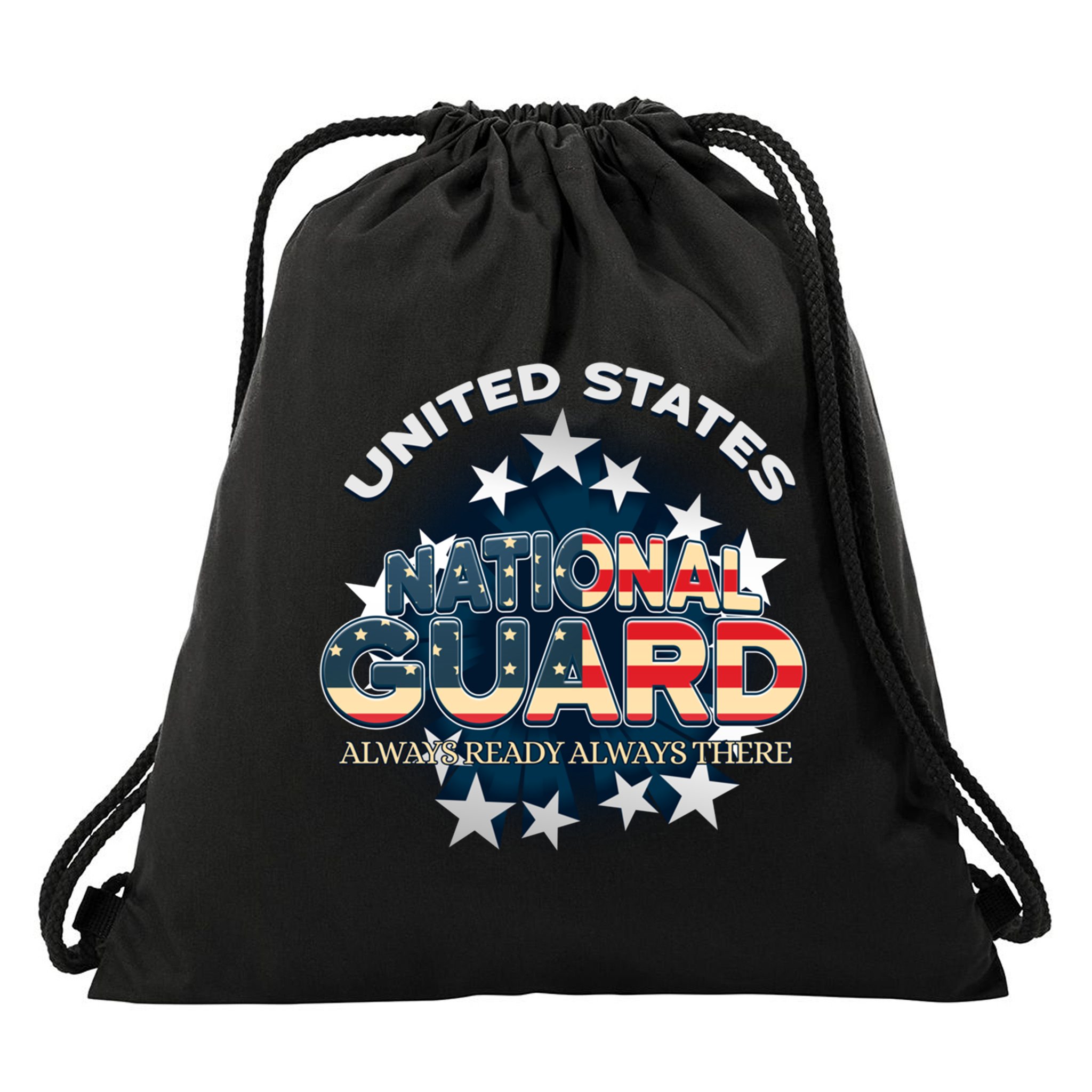 Us National Guard Always Ready Always There Army Gift Drawstring Bag