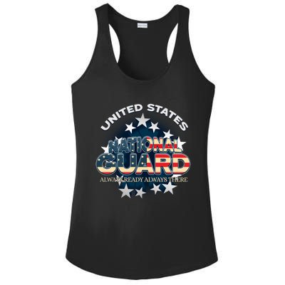 Us National Guard Always Ready Always There Army Gift Ladies PosiCharge Competitor Racerback Tank