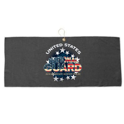 Us National Guard Always Ready Always There Army Gift Large Microfiber Waffle Golf Towel