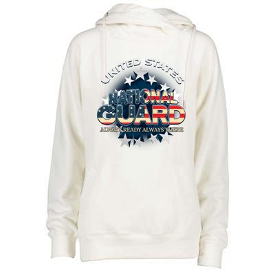 Us National Guard Always Ready Always There Army Gift Womens Funnel Neck Pullover Hood