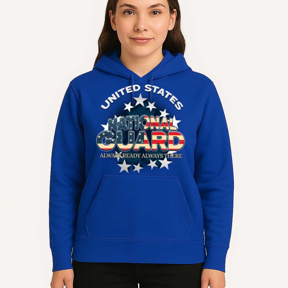 Us National Guard Always Ready Always There Army Gift Hoodie