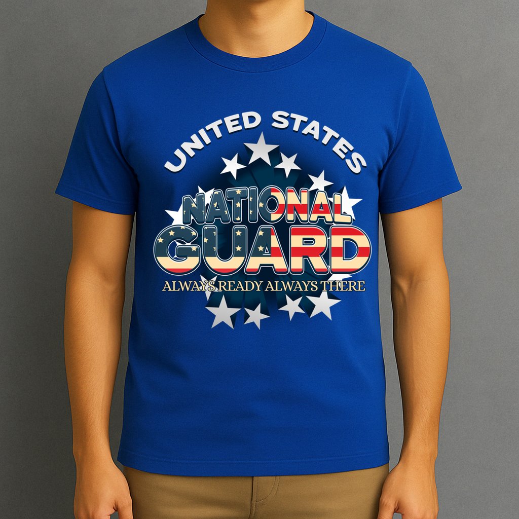 Us National Guard Always Ready Always There Army Gift T-Shirt