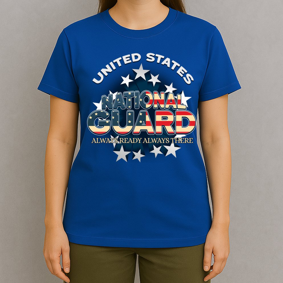 Us National Guard Always Ready Always There Army Gift T-Shirt