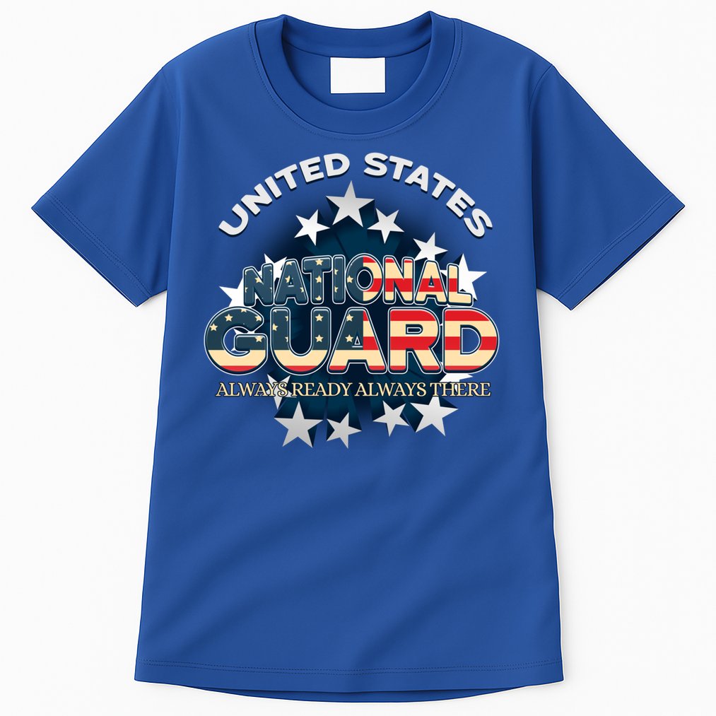 Us National Guard Always Ready Always There Army Gift Tall T-Shirt