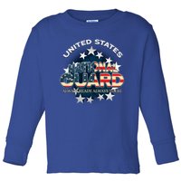 Us National Guard Always Ready Always There Army Gift Toddler Long Sleeve Shirt