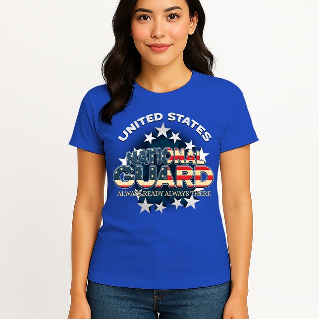 Us National Guard Always Ready Always There Army Gift Womens T-Shirt