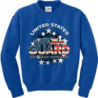 Us National Guard Always Ready Always There Army Gift Kids Sweatshirt