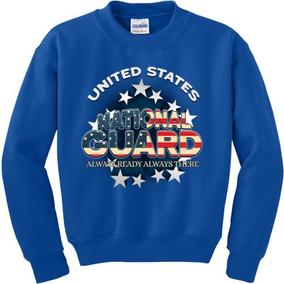 Us National Guard Always Ready Always There Army Gift Kids Sweatshirt