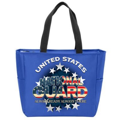 Us National Guard Always Ready Always There Army Gift Zip Tote Bag