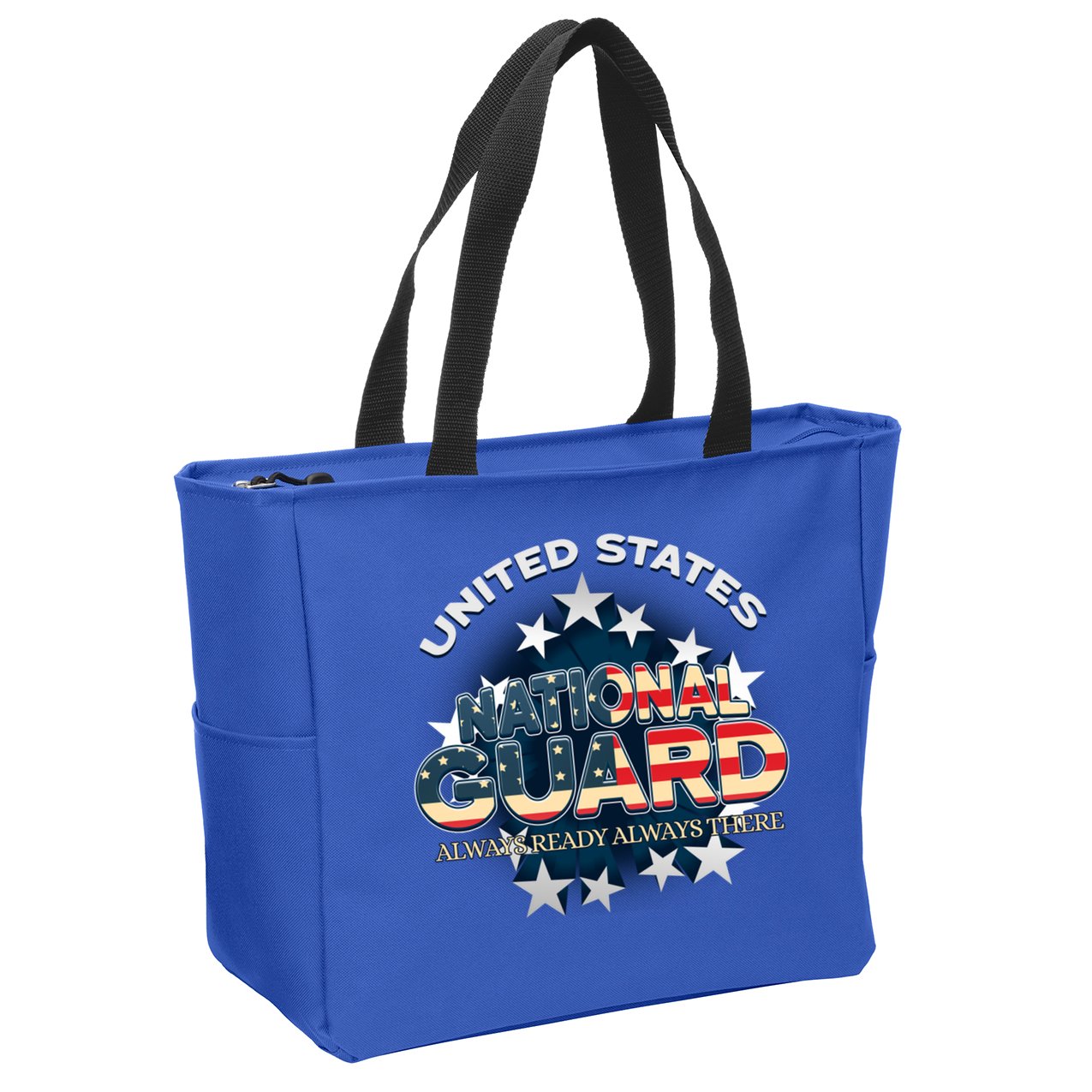 Us National Guard Always Ready Always There Army Gift Zip Tote Bag