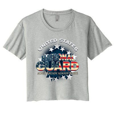 Us National Guard Always Ready Always There Army Gift Women's Crop Top Tee