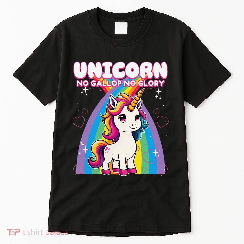 Unicorn No Gallop No Glory Unicorn .Png Tall T-Shirt