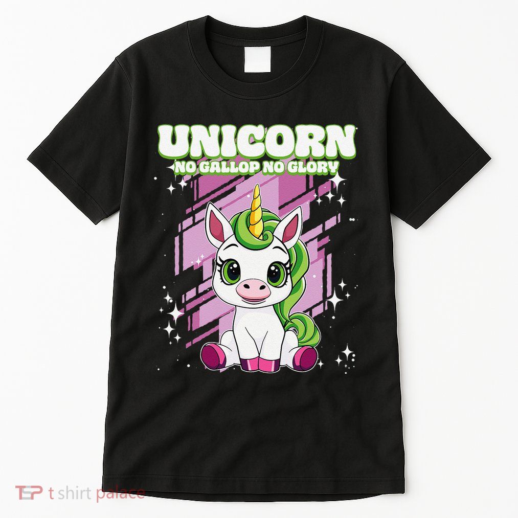 Unicorn No Gallop No Glory Unicorn .Png Tall T-Shirt