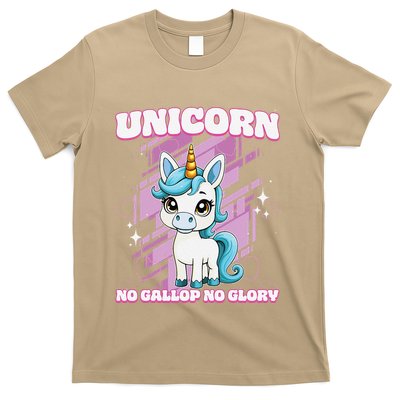 Unicorn No Gallop No Glory Unicorn .Png T-Shirt