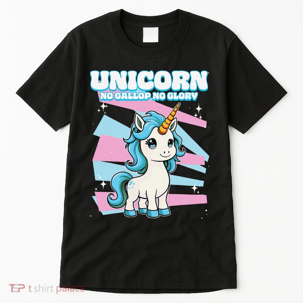 Unicorn No Gallop No Glory Unicorn .Png Tall T-Shirt