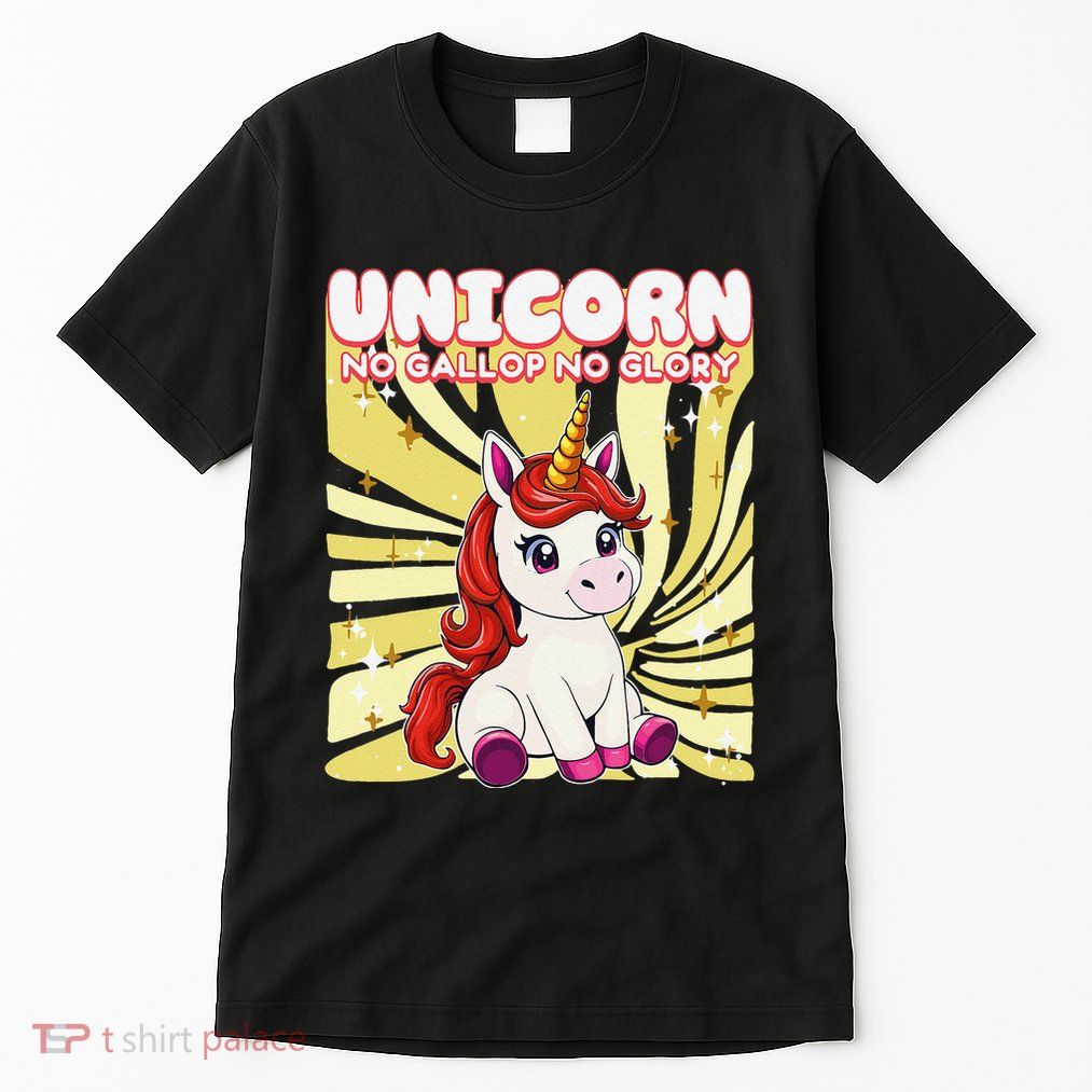 Unicorn No Gallop No Glory Unicorn .Png Tall T-Shirt