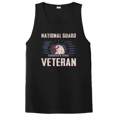 Us National Guard Veteran Eagle Usa Flag Veterans Day Funny Gift PosiCharge Competitor Tank