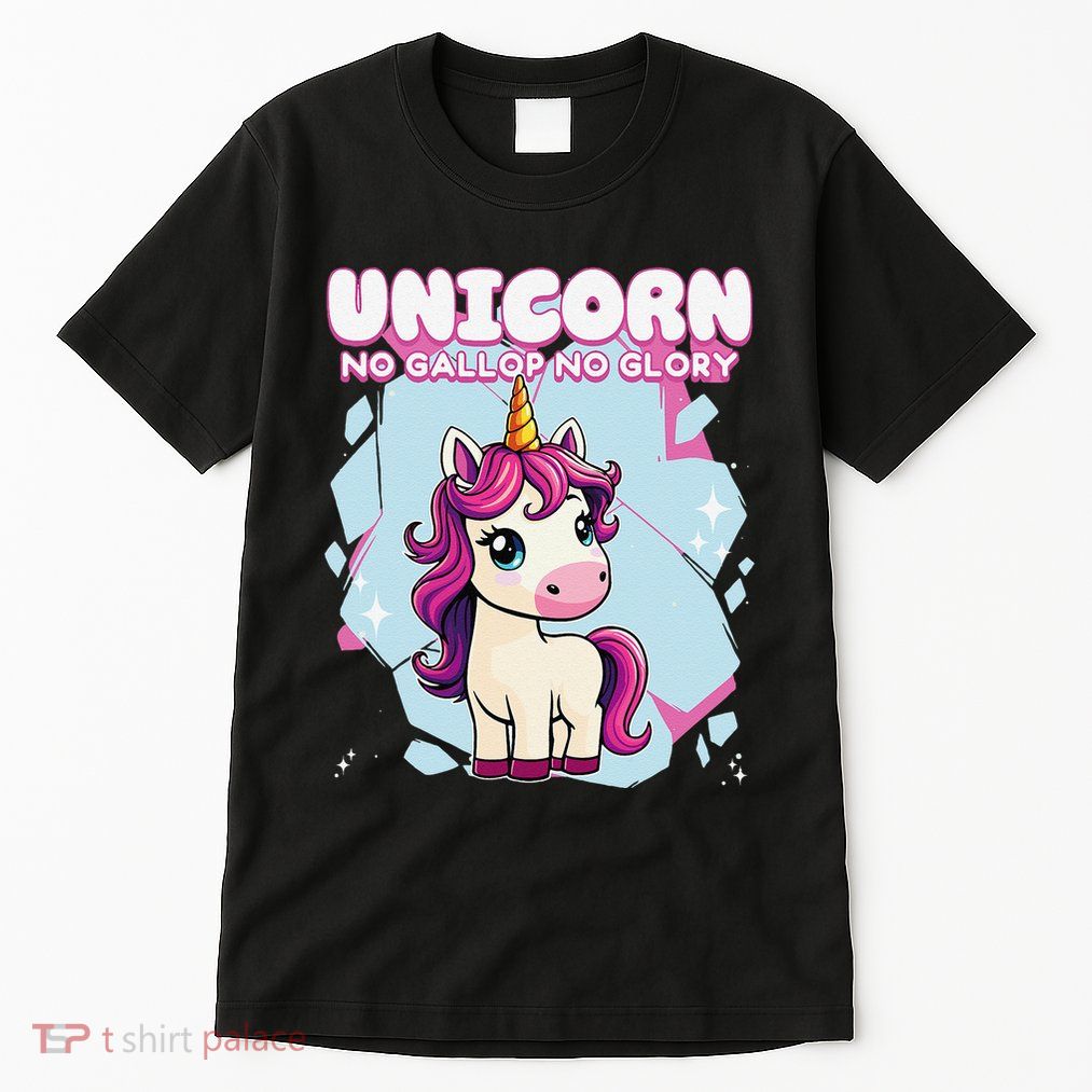 Unicorn No Gallop No Glory Unicorn .Png Tall T-Shirt