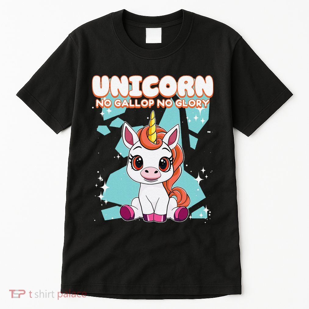 Unicorn No Gallop No Glory Unicorn .Png Tall T-Shirt