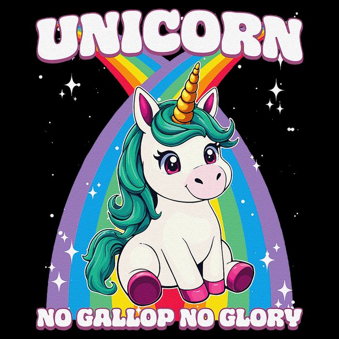 Unicorn No Gallop No Glory Unicorn .Png Sweatshirt