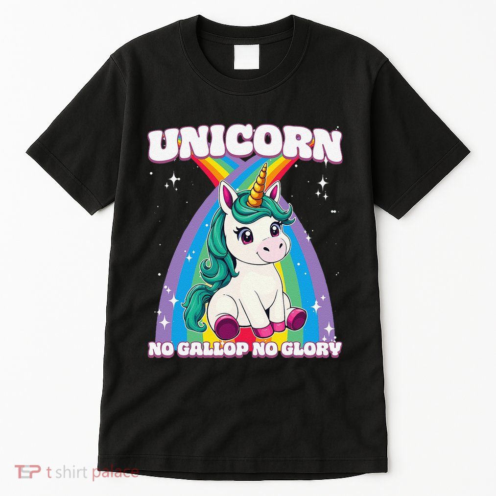 Unicorn No Gallop No Glory Unicorn .Png Tall T-Shirt