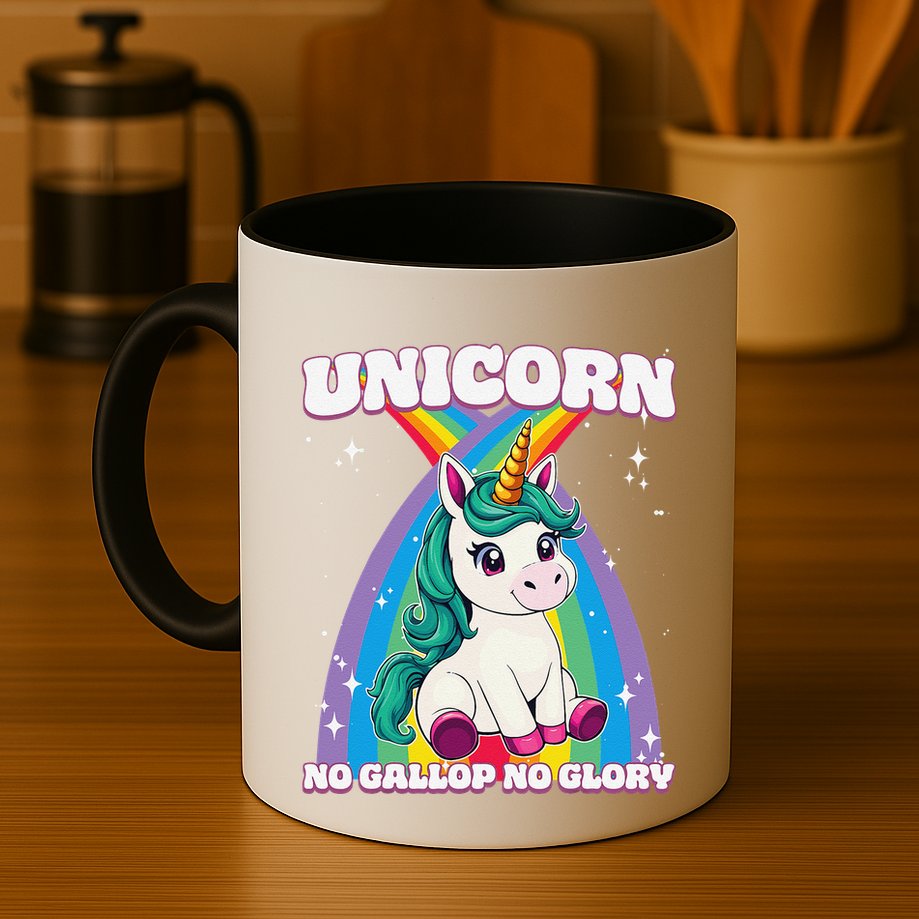 Unicorn No Gallop No Glory Unicorn .Png Mug