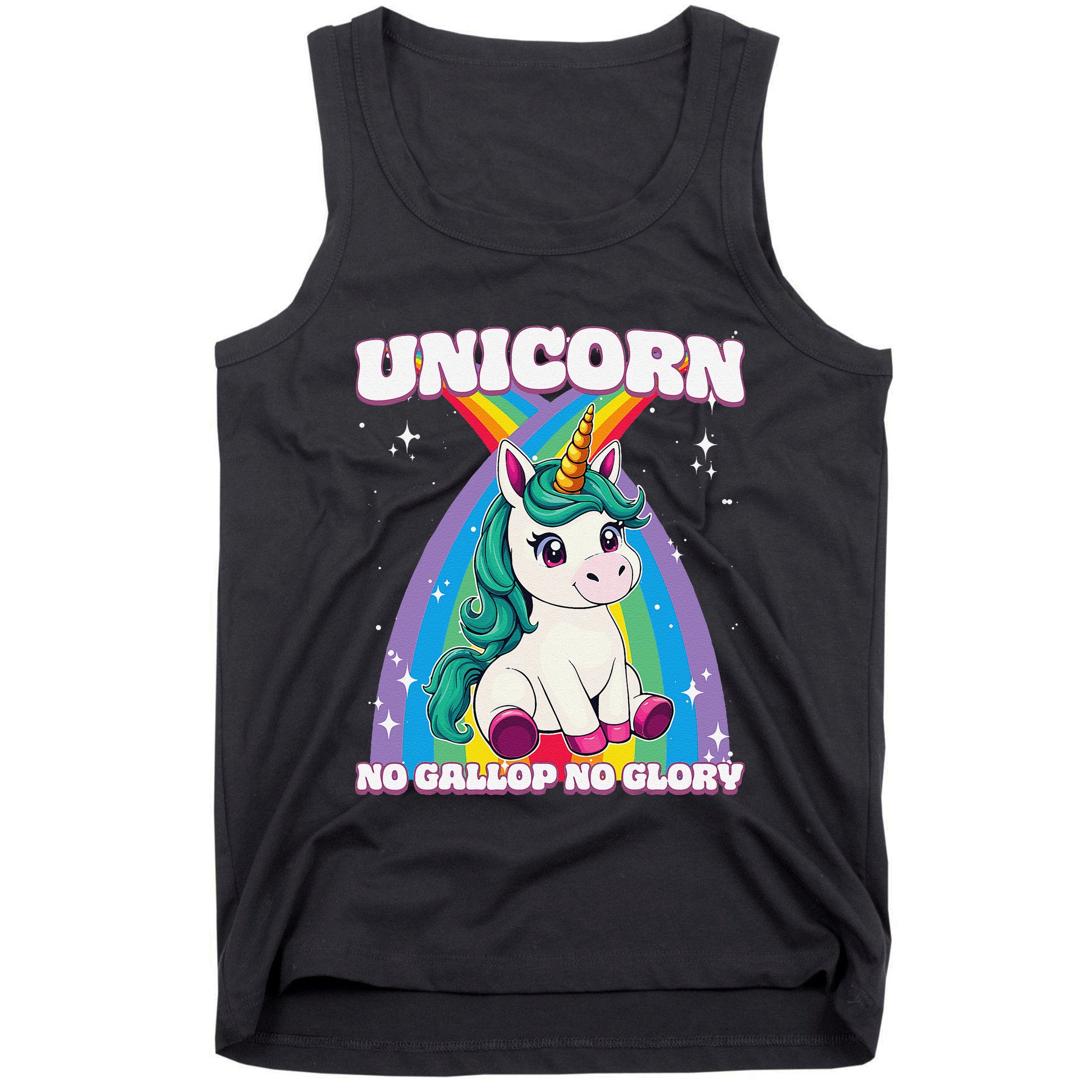 Unicorn No Gallop No Glory Unicorn .Png Tank Top