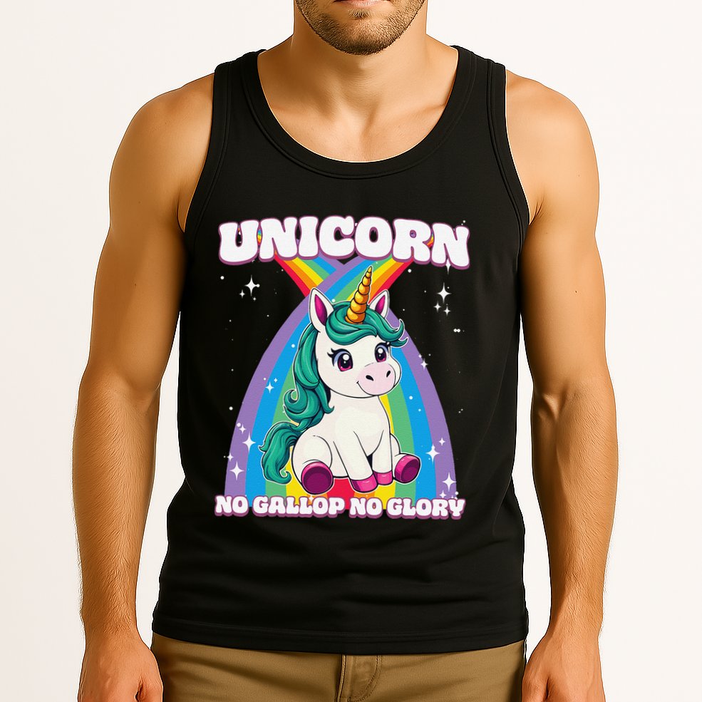Unicorn No Gallop No Glory Unicorn .Png Tank Top