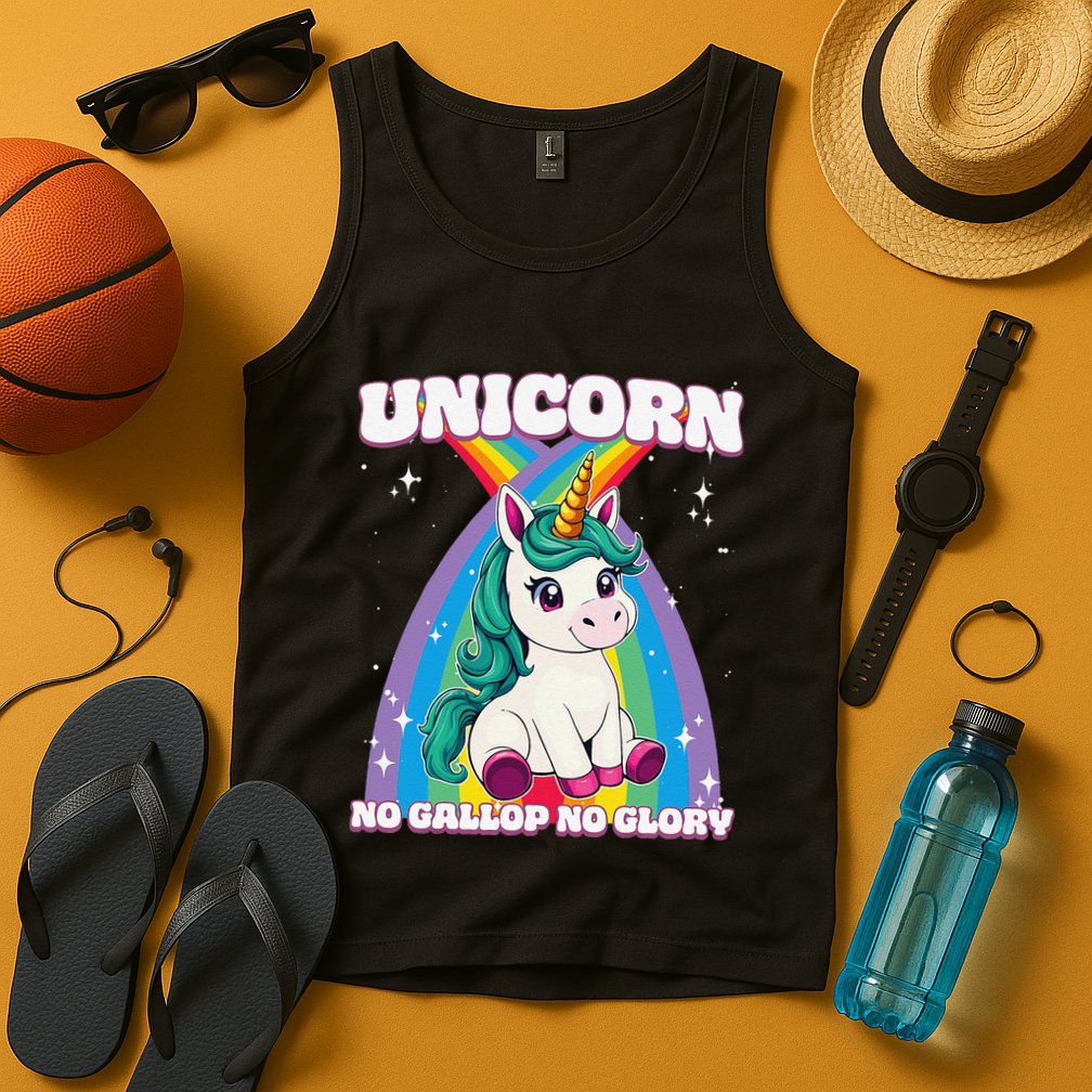 Unicorn No Gallop No Glory Unicorn .Png Tank Top