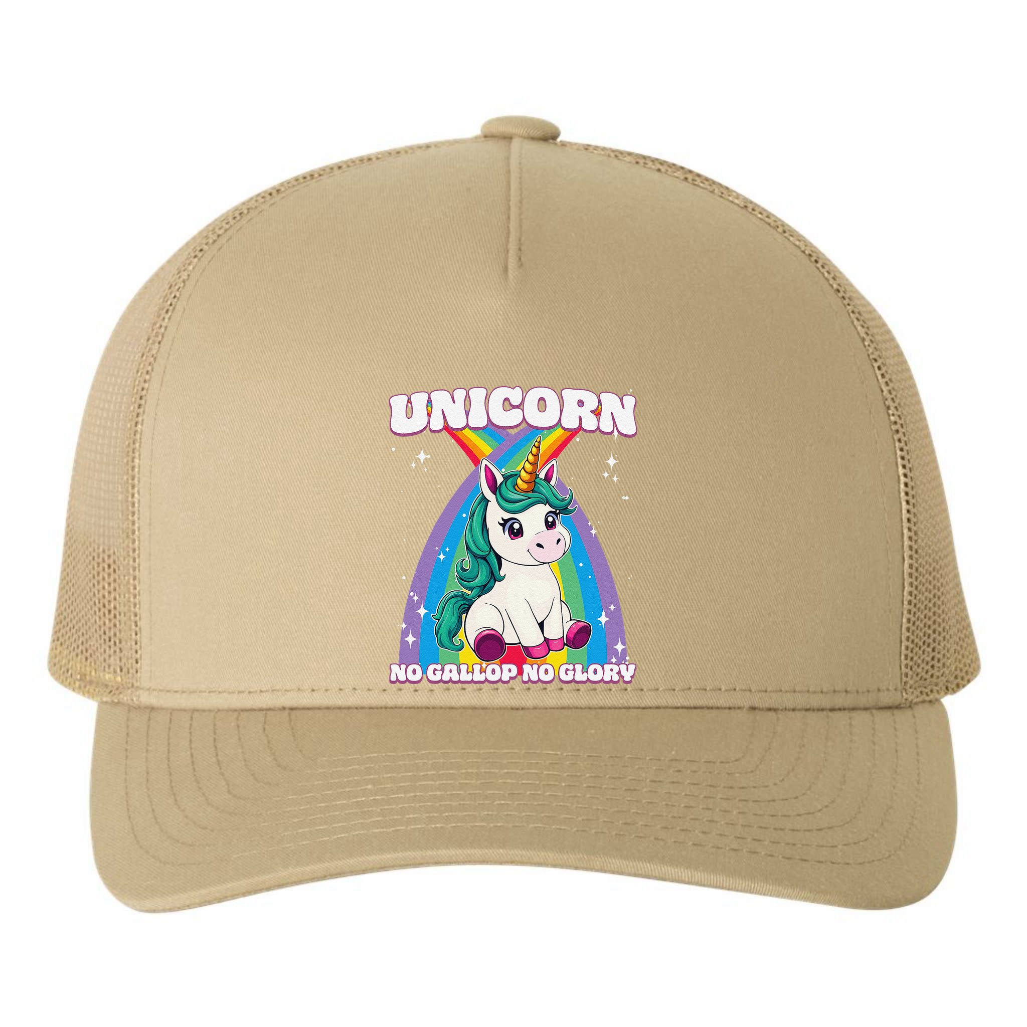 Unicorn No Gallop No Glory Unicorn .Png Yupoong Adult 5-Panel Trucker Hat