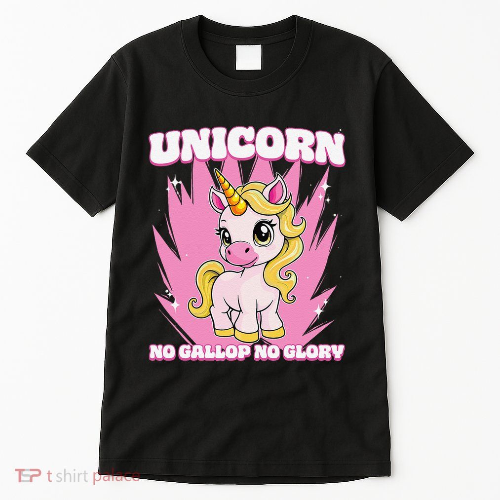 Unicorn No Gallop No Glory Unicorn .Png Tall T-Shirt