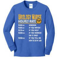 Urology Nurse Hourly Rate Funny Urology Nursing Nurse Gift Kids Long Sleeve Shirt