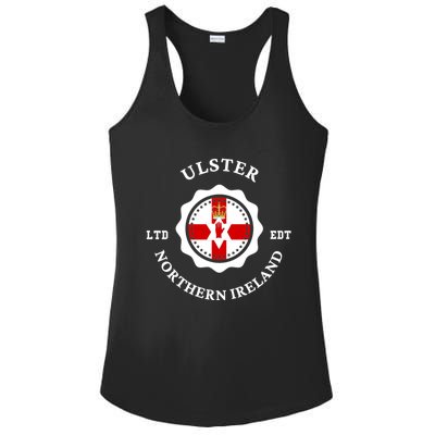 ULSTER Northern Ireland Flag Badge UK Vintage Ladies PosiCharge Competitor Racerback Tank