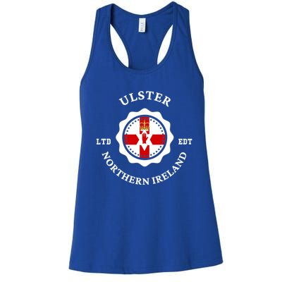 ULSTER Northern Ireland Flag Badge UK Vintage Women's Racerback Tank