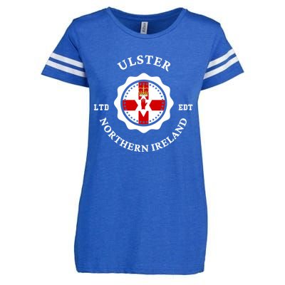 ULSTER Northern Ireland Flag Badge UK Vintage Enza Ladies Jersey Football T-Shirt