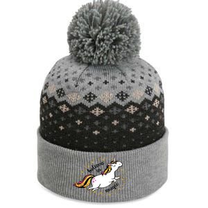 Unicorn Believe In Magic The Baniff Cuffed Pom Beanie