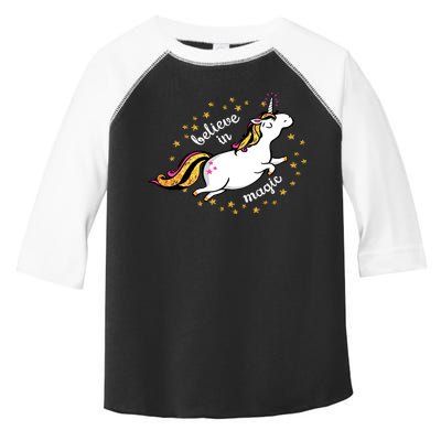 Unicorn Believe In Magic Toddler Fine Jersey T-Shirt