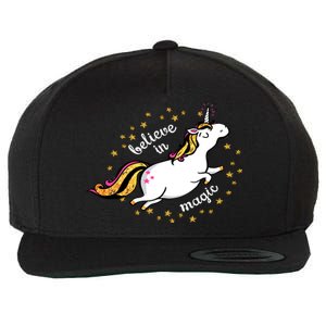 Unicorn Believe In Magic Wool Snapback Cap