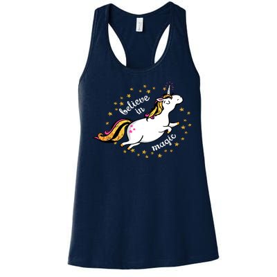 Unicorn Believe In Magic Women's Racerback Tank