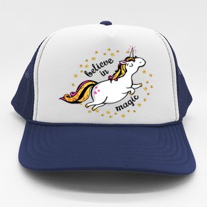 Unicorn Believe In Magic Trucker Hat