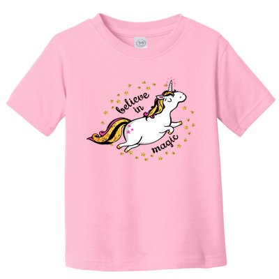 Unicorn Believe In Magic Toddler T-Shirt