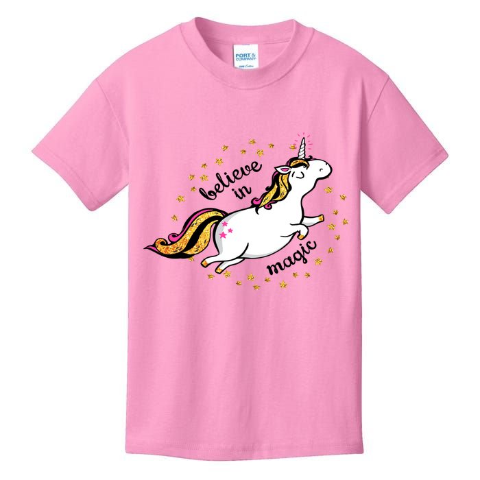 Unicorn Believe In Magic Kids T-Shirt