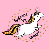 Unicorn Believe In Magic Kids T-Shirt