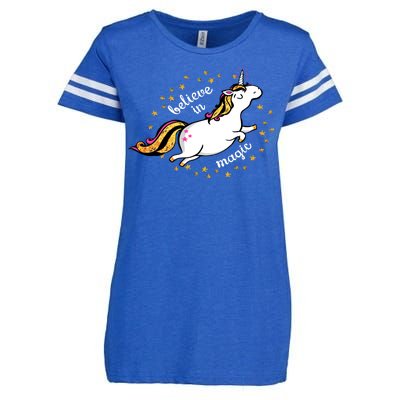 Unicorn Believe In Magic Enza Ladies Jersey Football T-Shirt