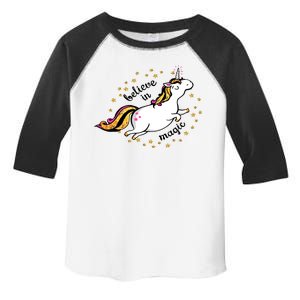 Unicorn Believe In Magic Toddler Fine Jersey T-Shirt