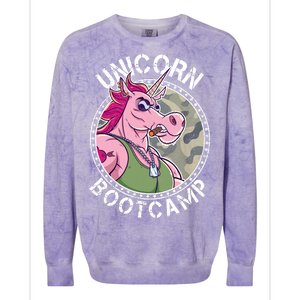 Unicorn Boot Camp Colorblast Crewneck Sweatshirt