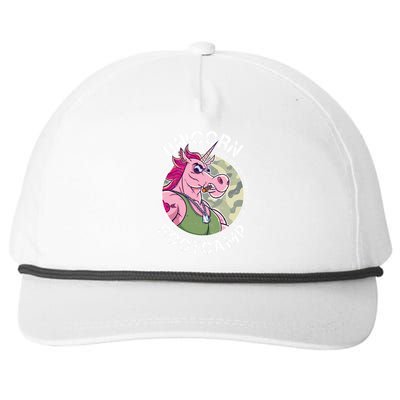 Unicorn Boot Camp Snapback Five-Panel Rope Hat