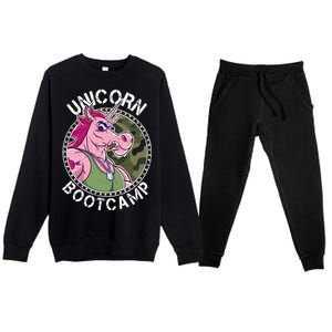 Unicorn Boot Camp Premium Crewneck Sweatsuit Set