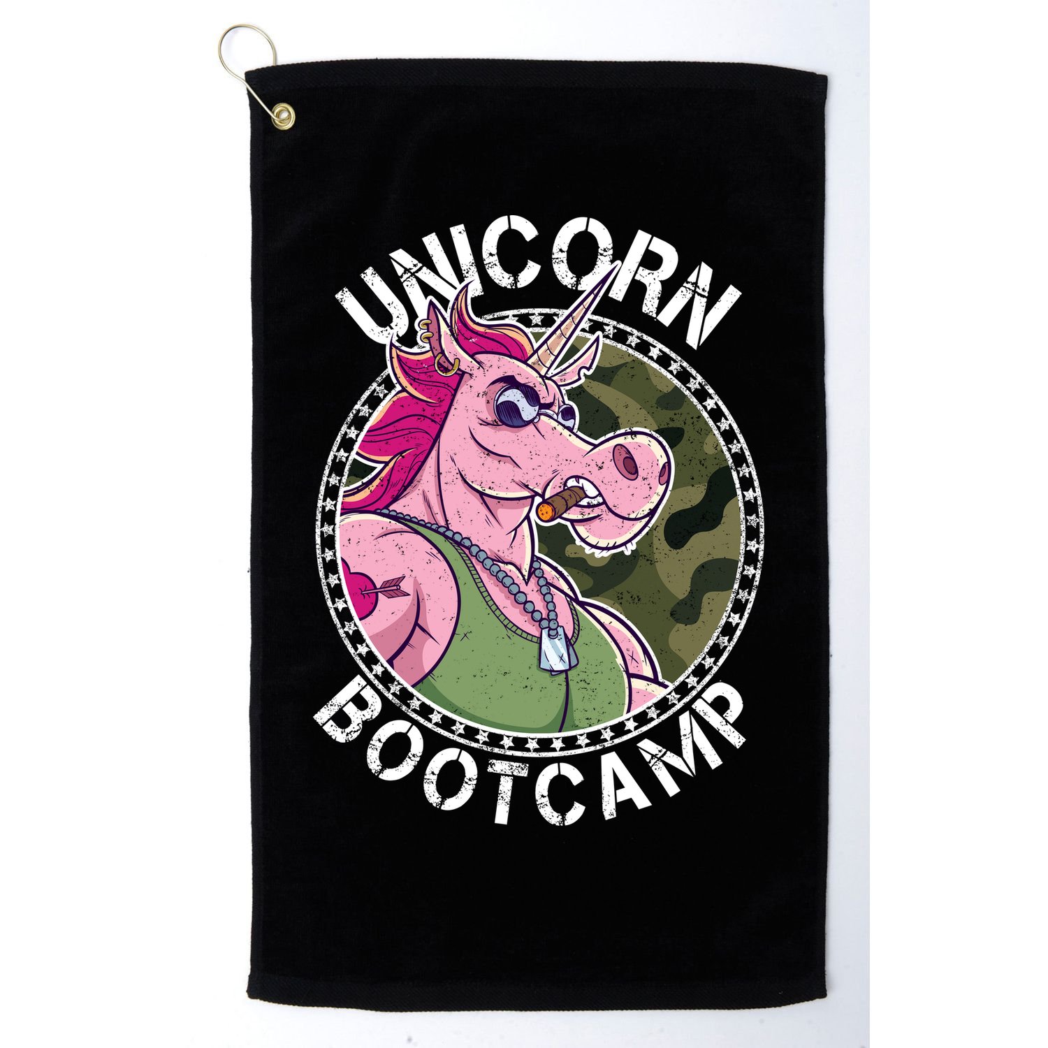 Unicorn Boot Camp Golf Towel