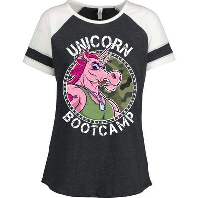 Unicorn Boot Camp Enza Ladies Jersey Colorblock Tee